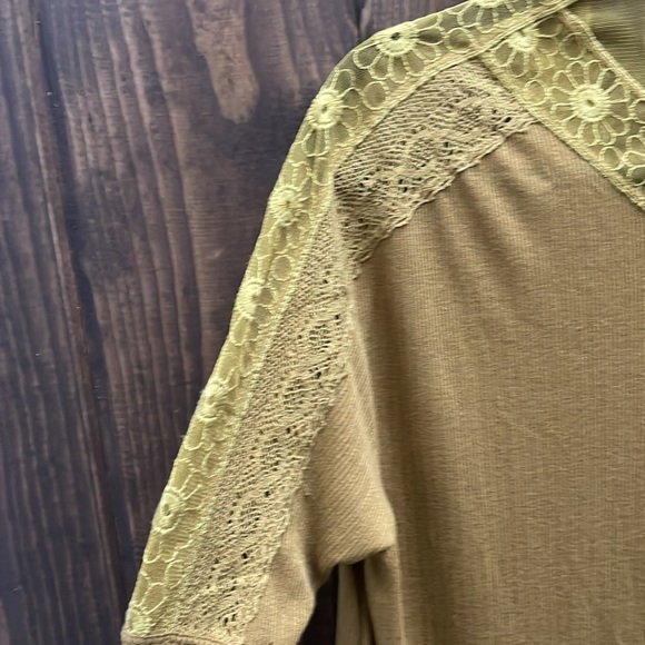 NWOT - Free People Lola Long Sleeve Mustard Colored Top Size XS P2P: 28 - Picture 11 of 15